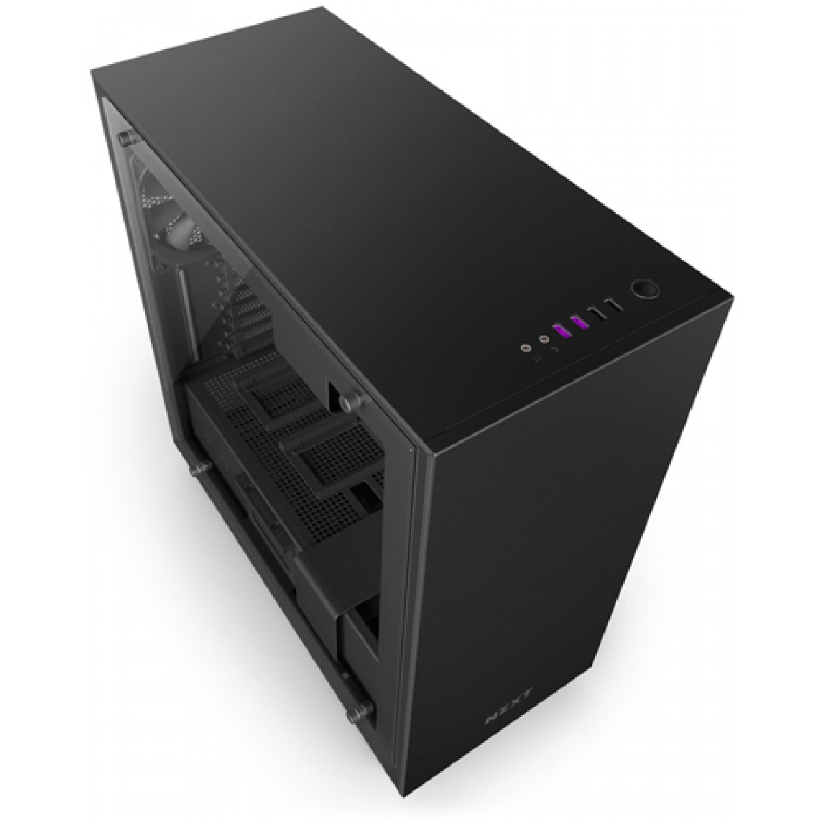 Gabinete Gamer NZXT H700, Mid Tower, Com 4 Fans, Vidro Temperado, Black, Sem Fonte, CA-H700B-B1