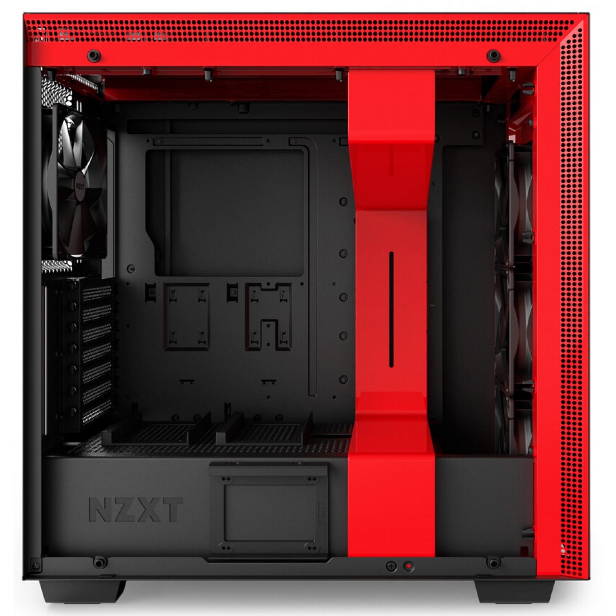 Gabinete Gamer NZXT H700, Mid Tower, Com 4 Fans, Vidro Temperado, Black-Red, Sem Fonte, CA-H700B-BR