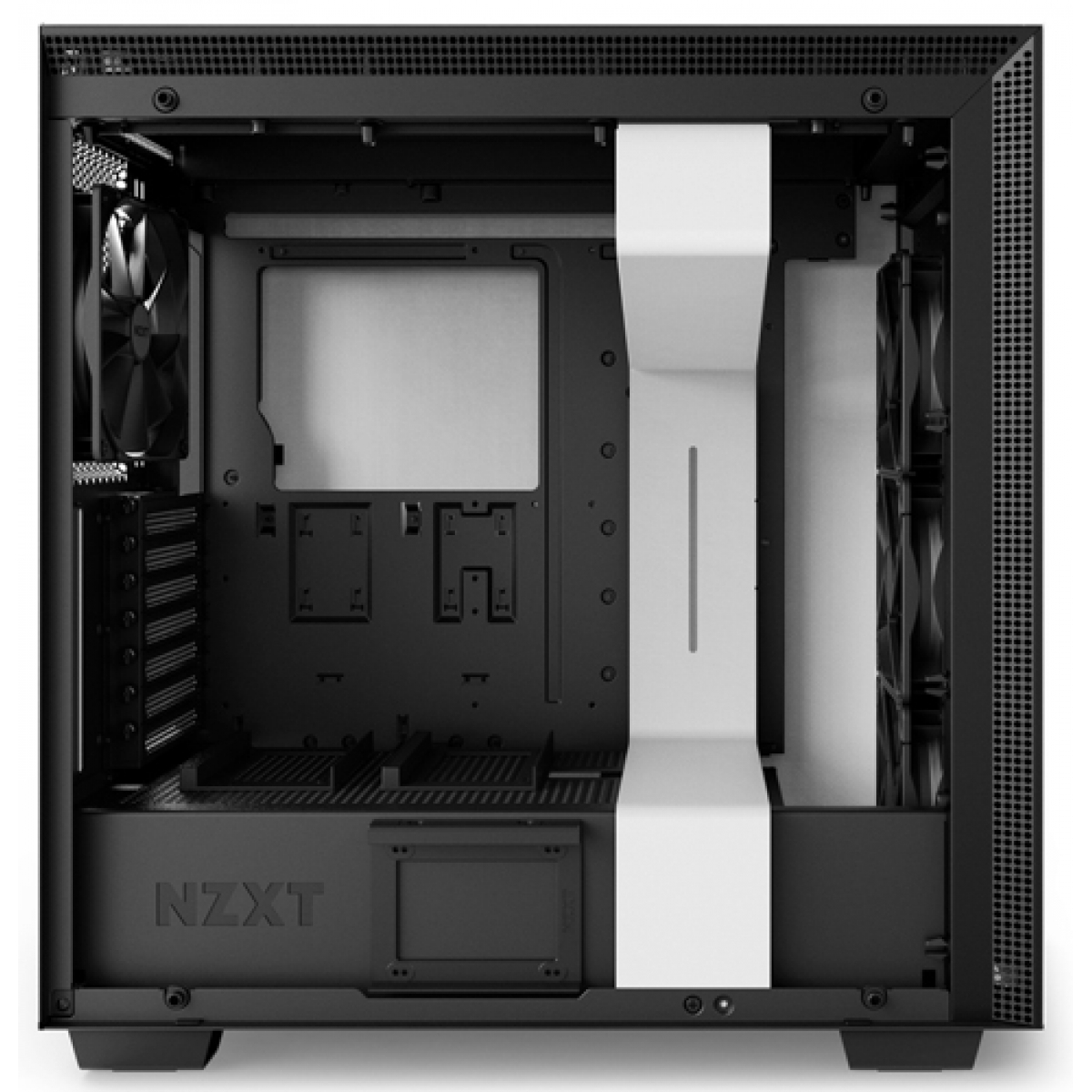 Gabinete Gamer NZXT H700, Mid Tower, Com 4 Fans, Vidro Temperado, White, Sem Fonte, CA-H700B-W1