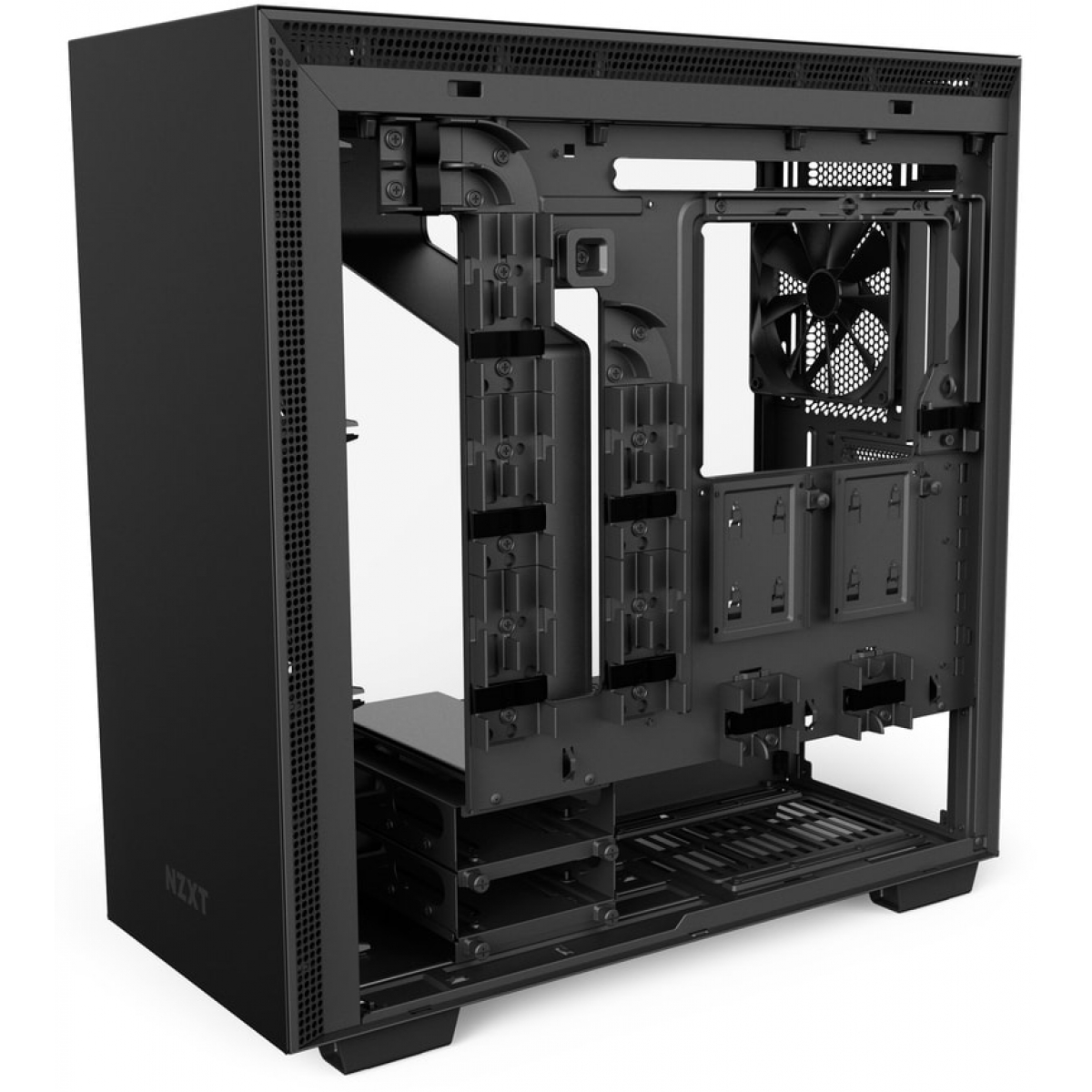 Gabinete Gamer NZXT H700i, Mid Tower, Com 4 Fans, Vidro Temperado, Black, Sem Fonte, CA-H700W-BB