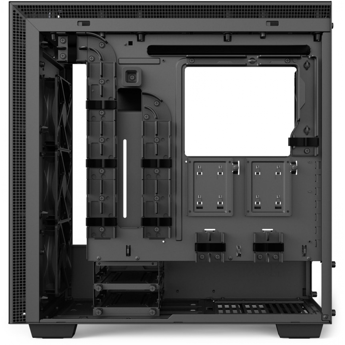 Gabinete Gamer NZXT H700i, Mid Tower, Com 4 Fans, Vidro Temperado, Black, Sem Fonte, CA-H700W-BB