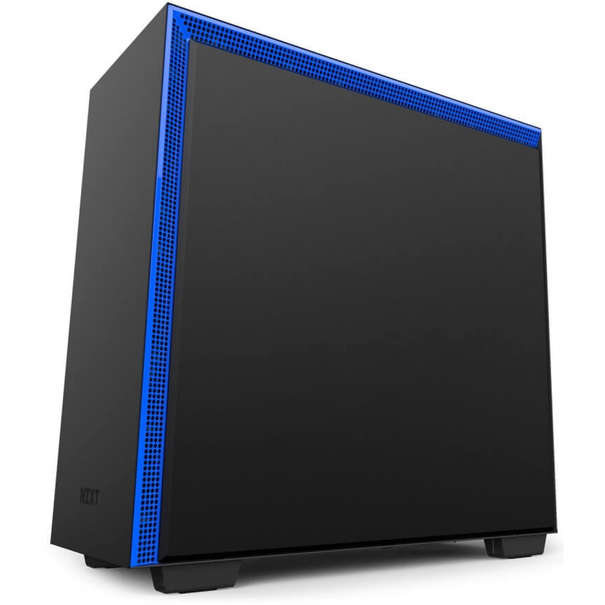 Gabinete Gamer NZXT H700i, Mid Tower, Com 4 Fans, Vidro Temperado, Black-Blue, Sem Fonte, CA-H700W-BL
