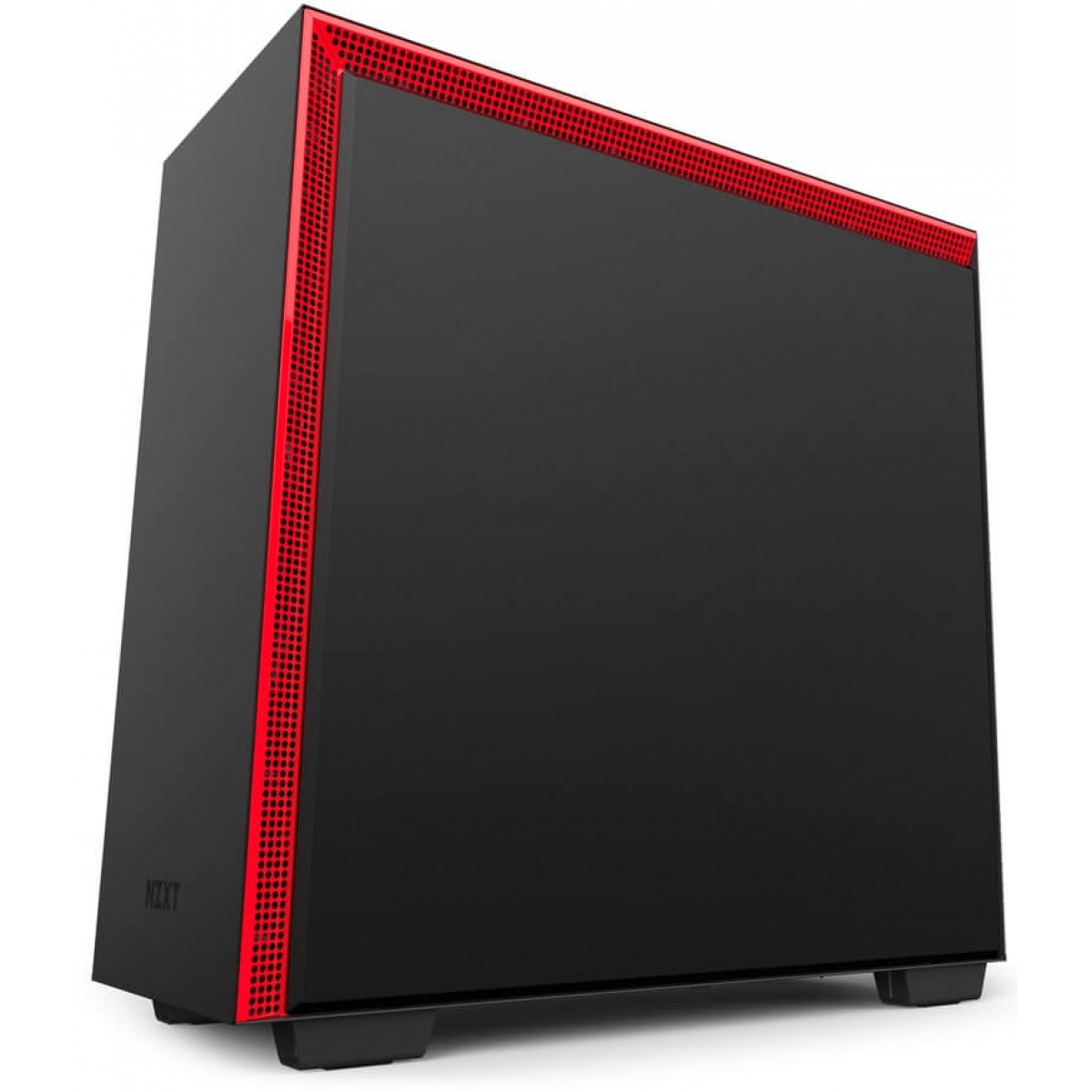 Gabinete Gamer NZXT H700i, Mid Tower, Com 4 Fans, Vidro Temperado, Black-Red, Sem Fonte, CA-H700W-BR