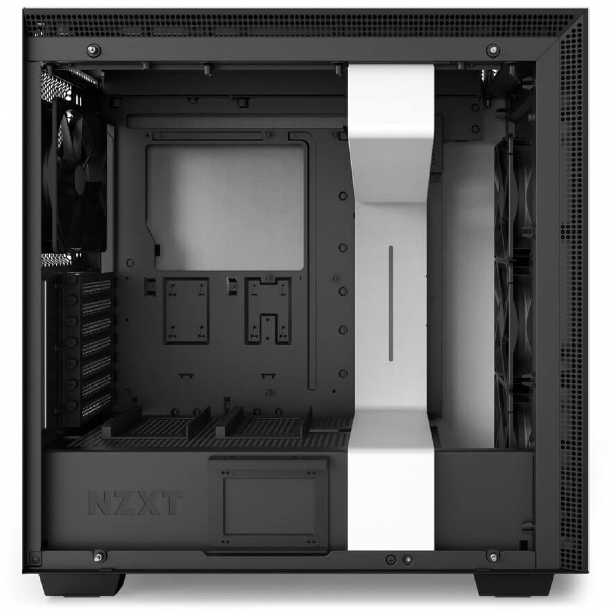 Gabinete Gamer NZXT H700i, Mid Tower, Com 4 Fans, Vidro Temperado, White, Sem Fonte, CA-H700W-WB