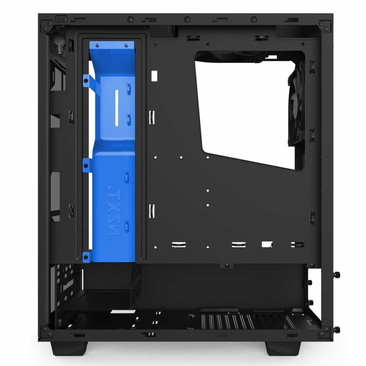 Gabinete Gamer NZXT S340, Mid Tower, Com 2 Fans, Vidro Temperado, Black-Blue, Sem Fonte, CA-S340MB-GB