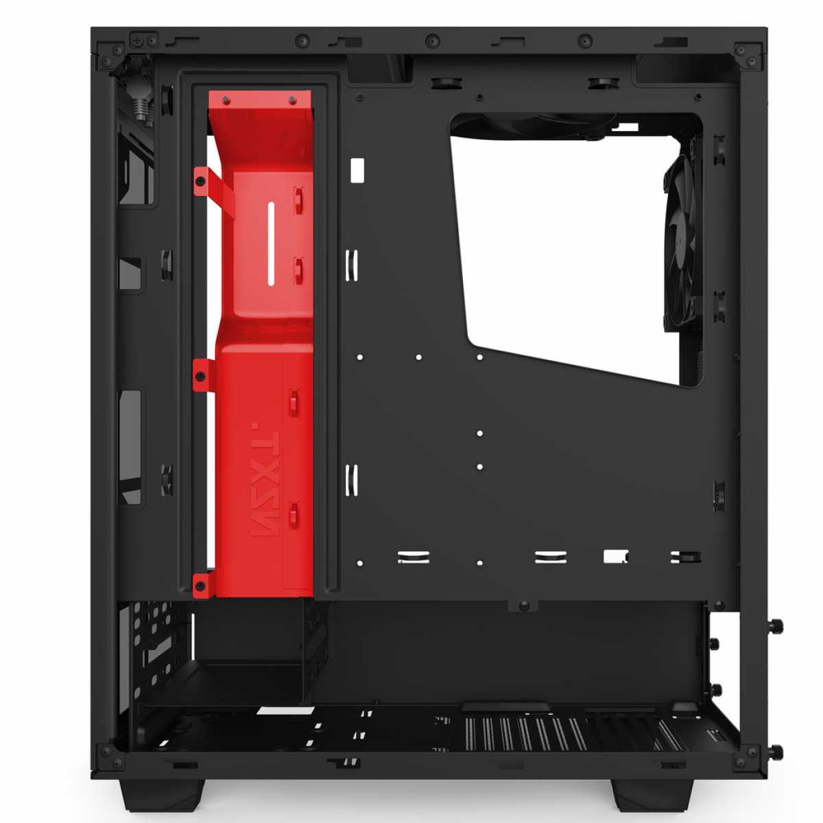 Gabinete Gamer NZXT S340, Mid Tower, Com 2 Fans, Vidro Temperado, Black-Red, Sem Fonte, CA-S340MB-GR
