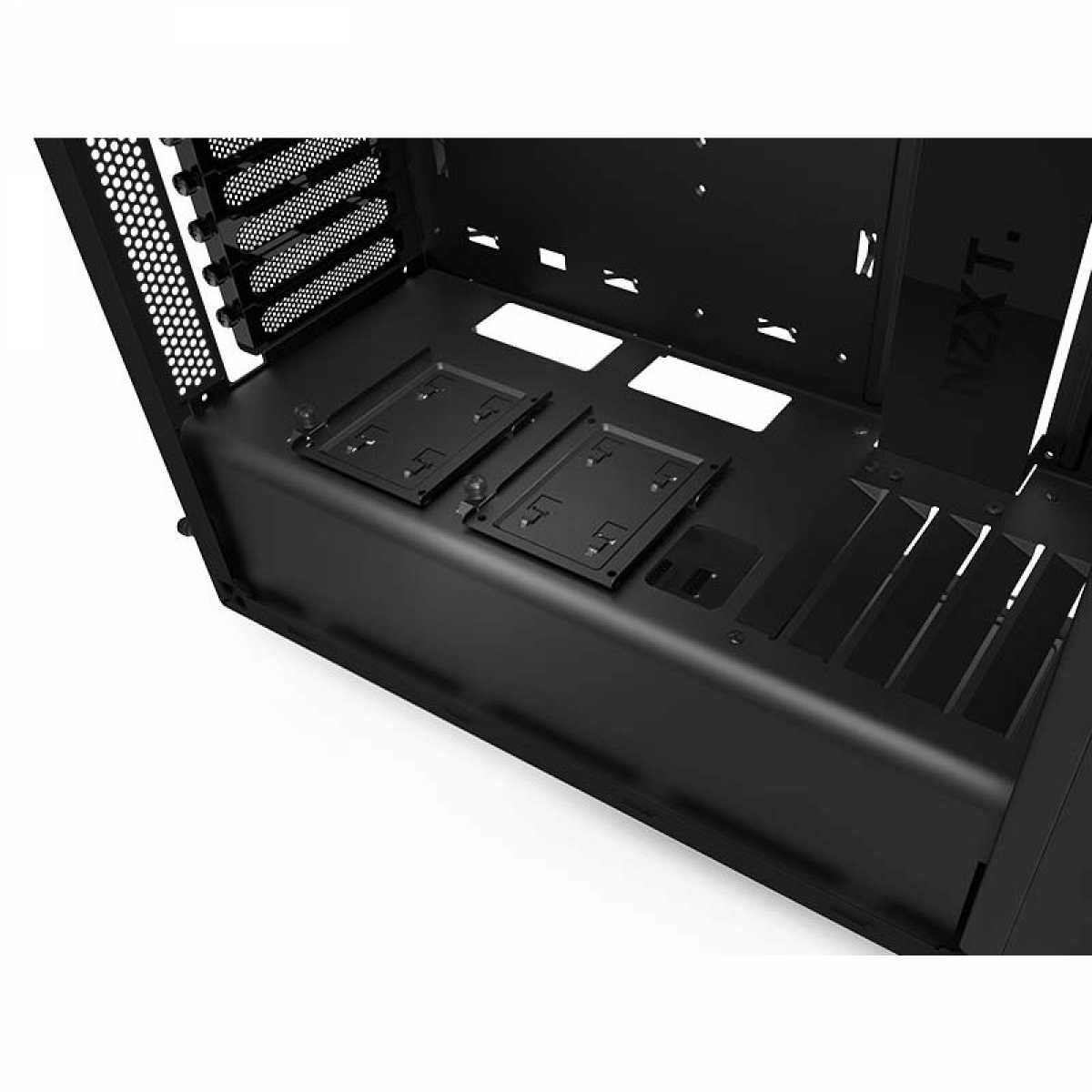 Gabinete Gamer NZXT S340, Mid Tower, Com 2 Fans, Vidro Temperado, Black, Sem Fonte, CA-S340W-B1