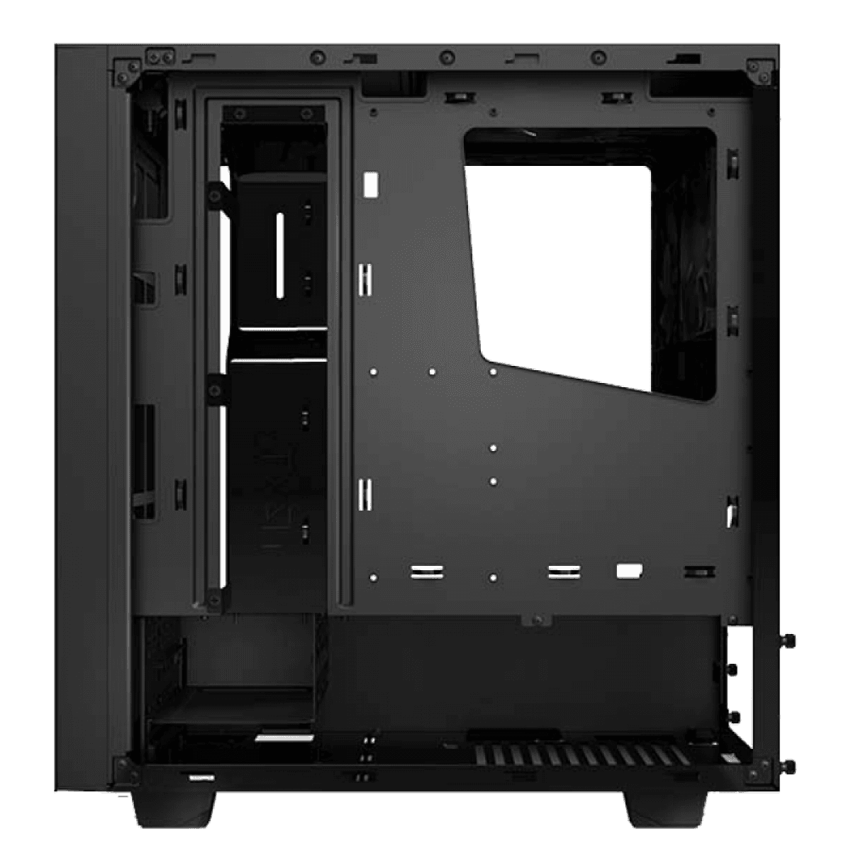 Gabinete Gamer NZXT S340, Mid Tower, Com 2 Fans, Vidro Temperado, Black, Sem Fonte, CA-S340W-B1