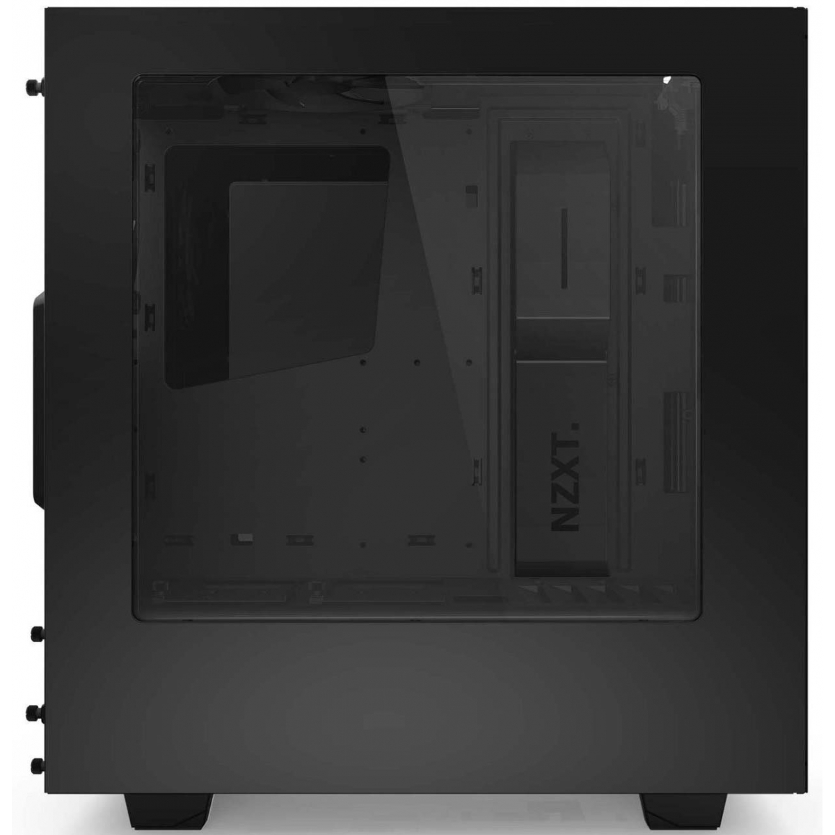 Gabinete Gamer NZXT S340, Mid Tower, Com 2 Fans, Vidro Temperado, Black, Sem Fonte, CA-S340W-B1