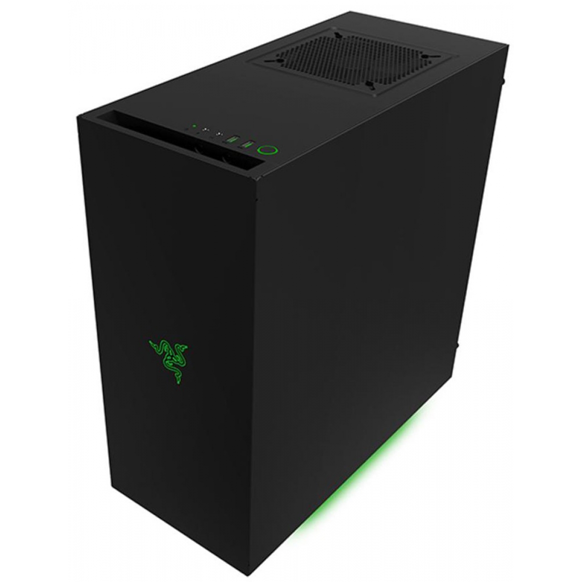 Gabinete NZXT S340 Razer Edition Mid Tower Sem Fonte, CA-S340W-RA