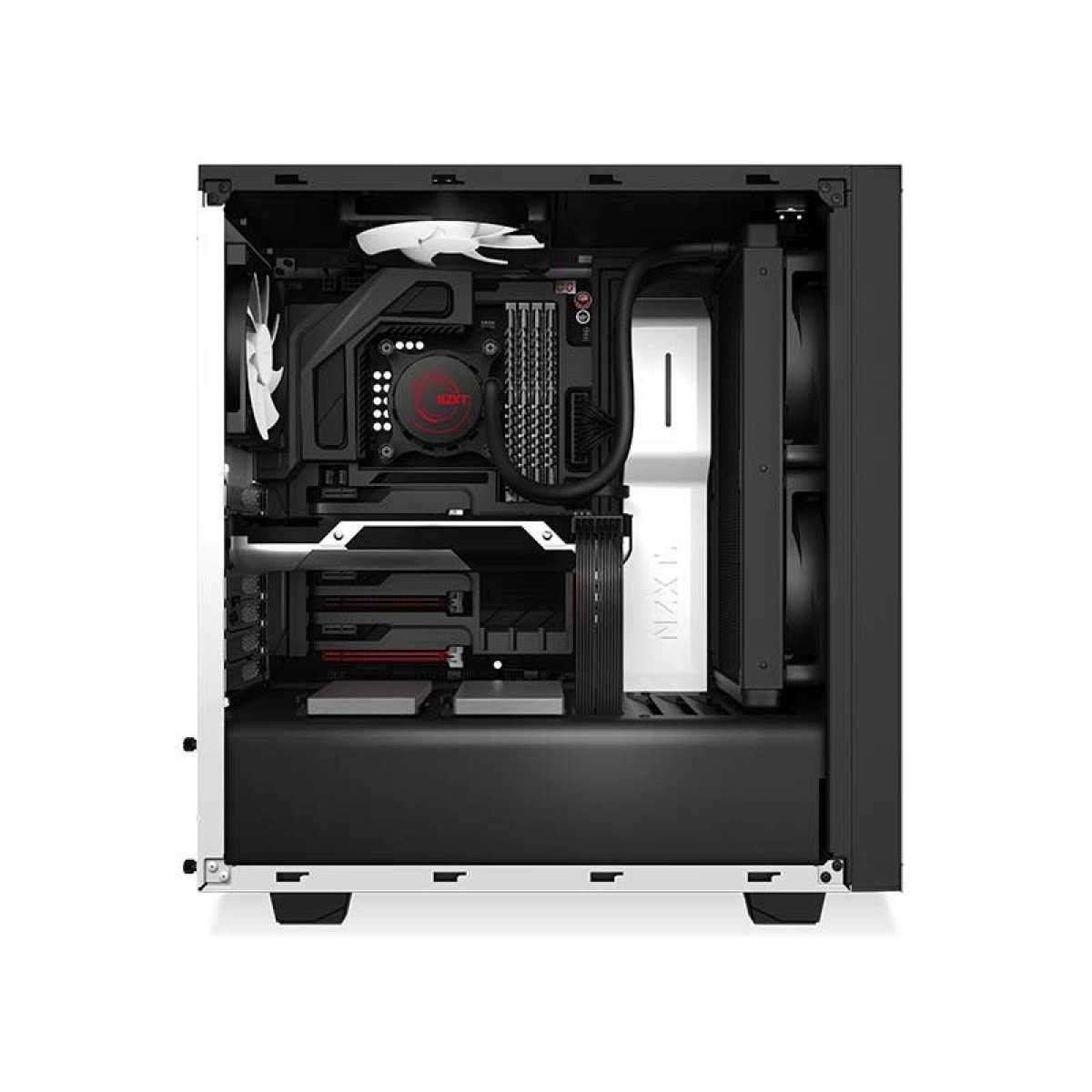 Gabinete Gamer NZXT S340, Mid Tower, Com 2 Fans, White, Sem Fonte, CA-S340W-W1