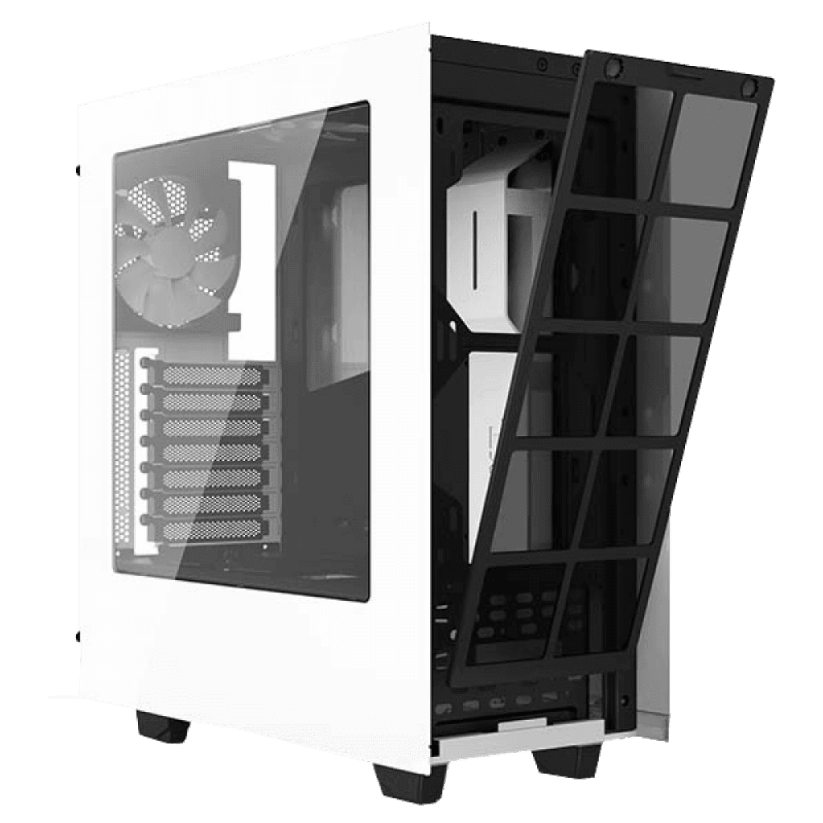 Gabinete Gamer NZXT S340, Mid Tower, Com 2 Fans, White, Sem Fonte, CA-S340W-W1