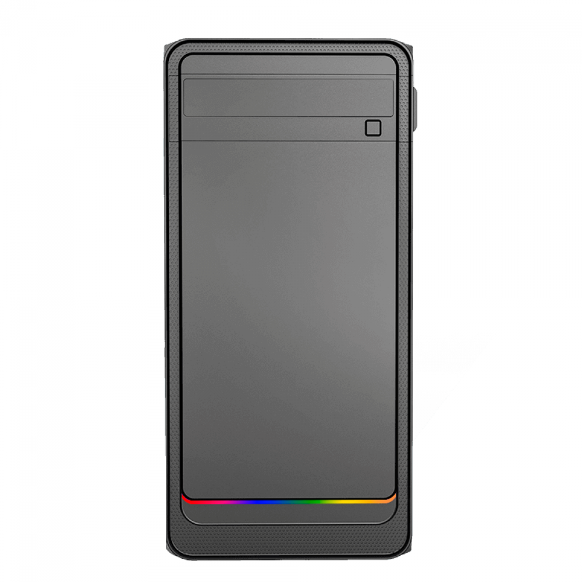 Gabinete PowerX 6503BK, Mini Tower, Black, Com Fita Led RGB, mATX, Com Fonte, Com Fan