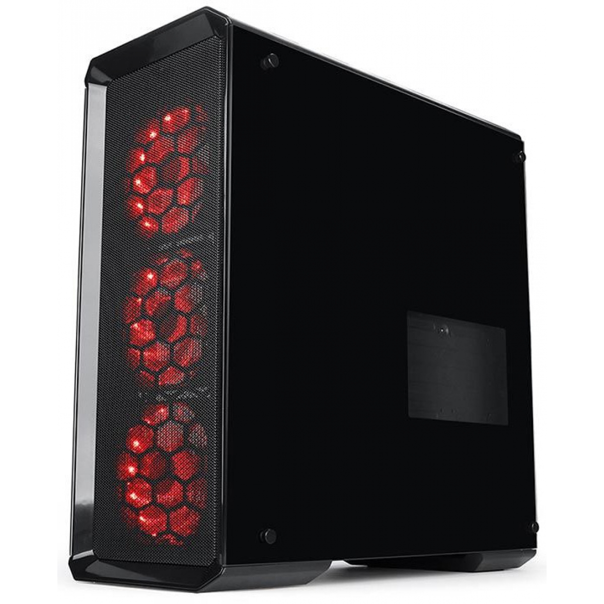 Gabinete Gamer Redragon, Grimlock RGB, Mid Tower, Vidro Temperado, Black, Sem Fonte, Com 3 Fans