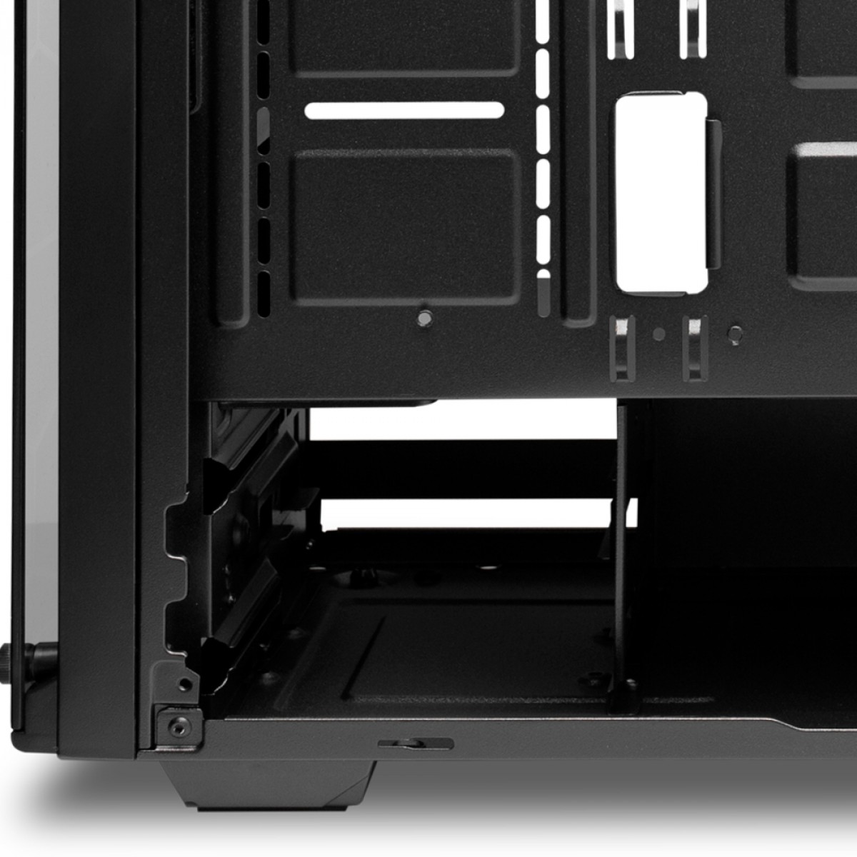 Gabinete Gamer Redragon, Wheel Jack, Mid Tower, Vidro Temperado, Black, Sem Fonte, Sem Fan, GC-606BK