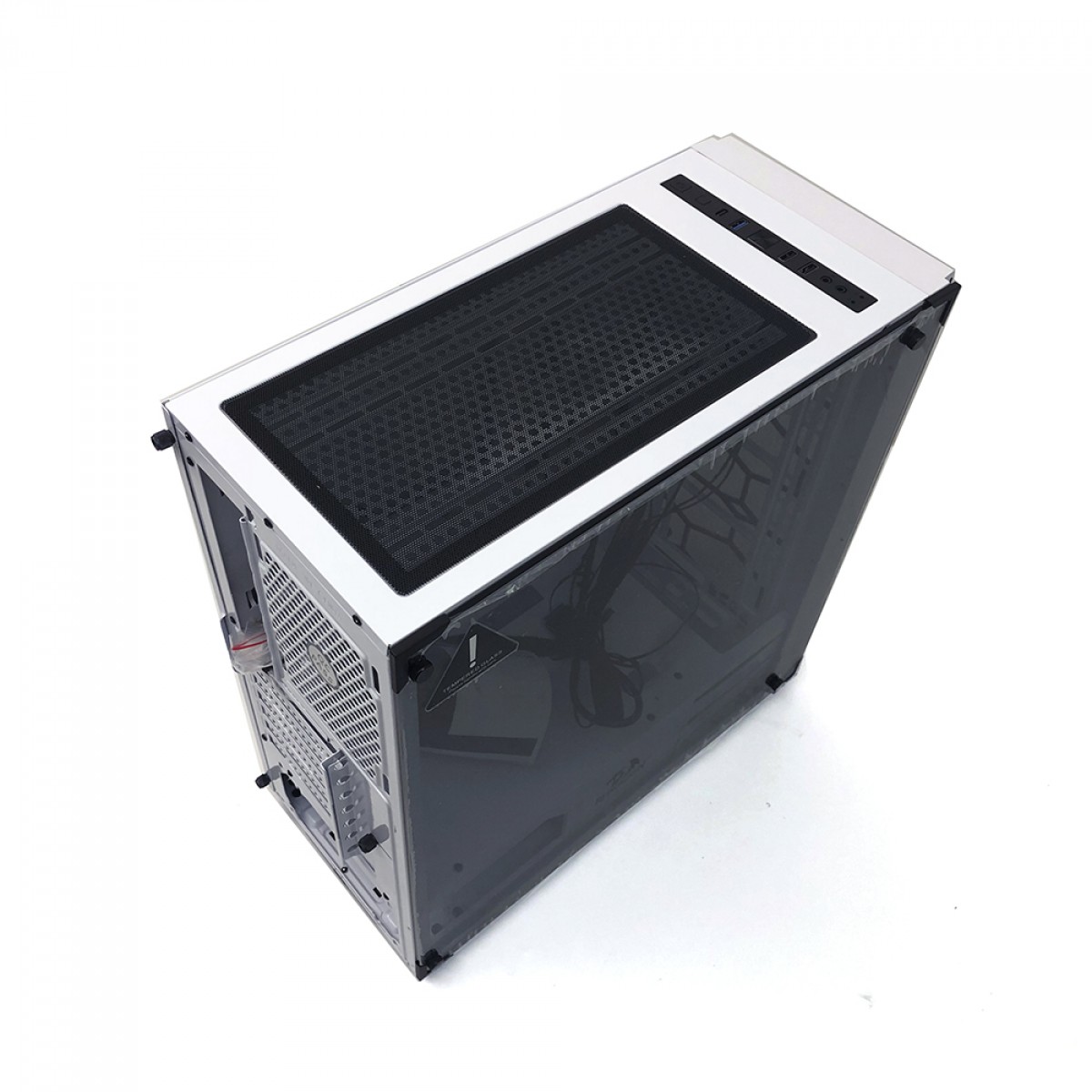 Gabinete Gamer Redragon, Wheel Jack, Mid Tower, Vidro Temperado, White, Sem Fonte, Sem Fan, GC-606W