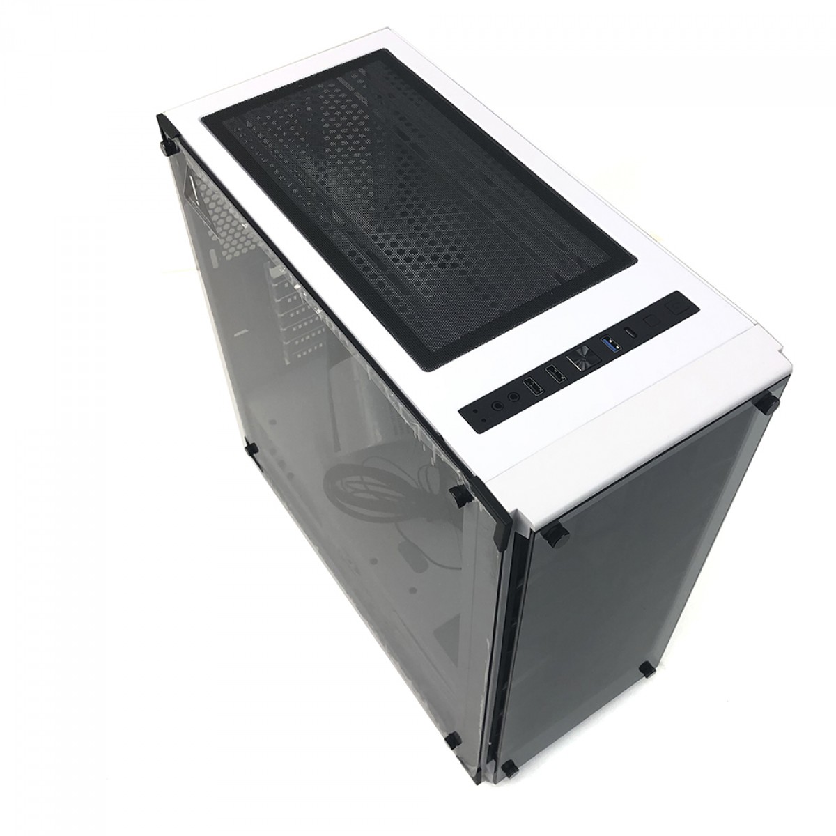 Gabinete Gamer Redragon, Wheel Jack, Mid Tower, Vidro Temperado, White, Sem Fonte, Sem Fan, GC-606W