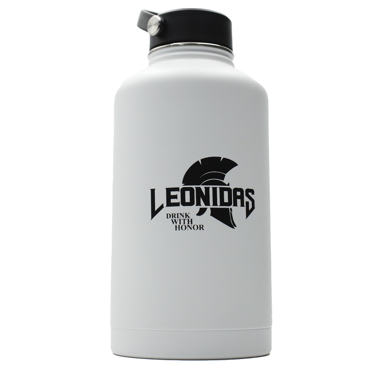 Garrafa Térmica Leonidas, 1.750ml, 24h Frio e 10h Quente, Metal, Branco