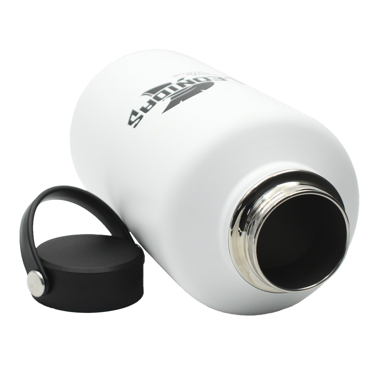 Garrafa Térmica Leonidas, 1.750ml, 24h Frio e 10h Quente, Metal, Branco