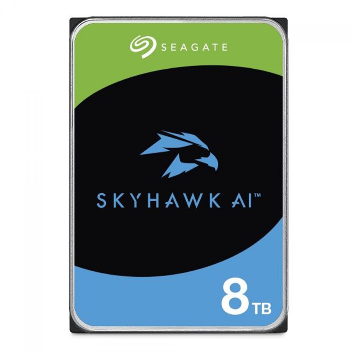 HD Seagate Skyhawk AI Surveillance 8TB, Sata 6, 7200RPM, 256MB, Aplicação em IA, ST8000VE001