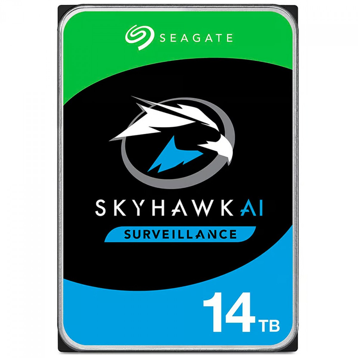 HD Seagate SkyHawk Surveillance 14TB, 7200RPM, Cachê 256MB, 3.5, Para Segurança, Vigilância, DVR, ST14000VE0008