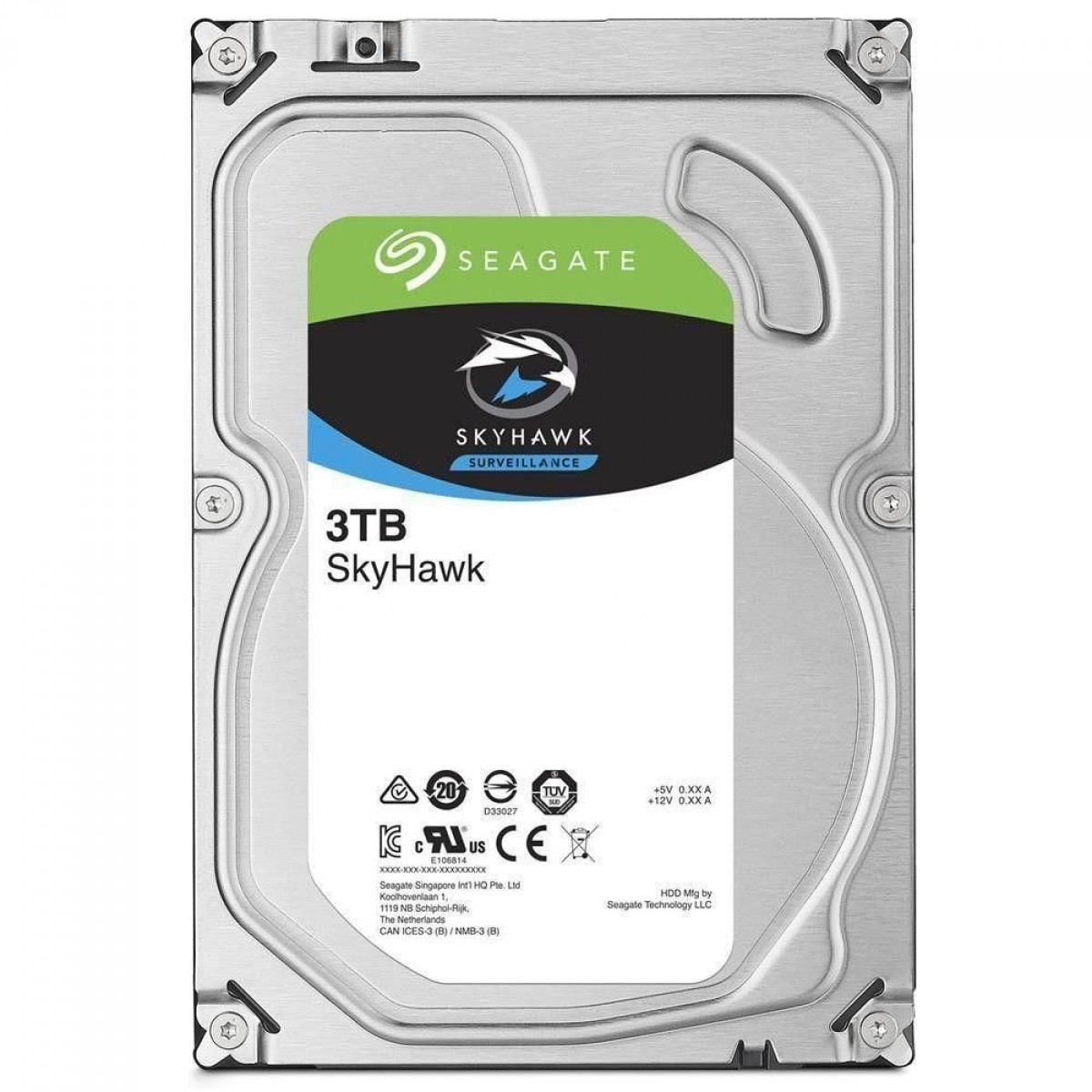 HD Seagate SkyHawk Surveillance 3TB, 3.5", SATA III, 6GB/S, 5400RPM, ST3000VX009
