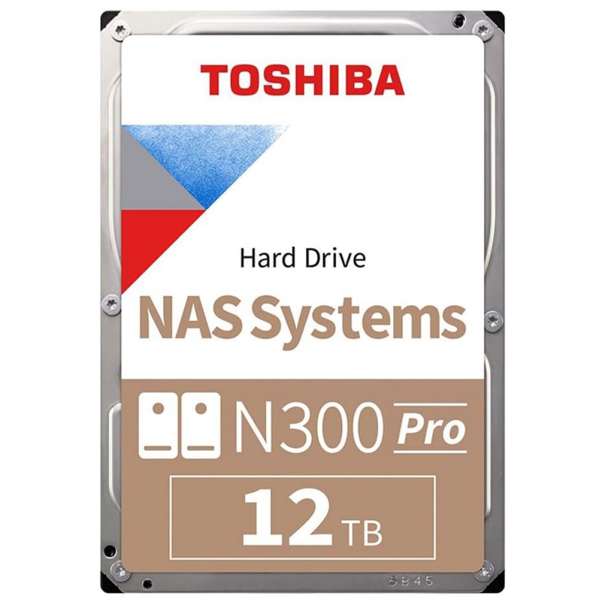 HD Toshiba N300 PRO 12TB, 7200RPM, 512MB, NAS, 3.5, Aplicação em IA, HDWG51CXZSTB