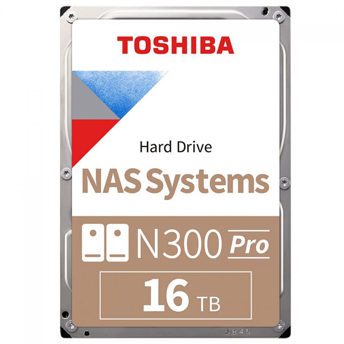 HD Toshiba N300 PRO 16TB, 7200RPM, 512MB, NAS, 3.5, Aplicação em IA, HDWG51GXZSTB