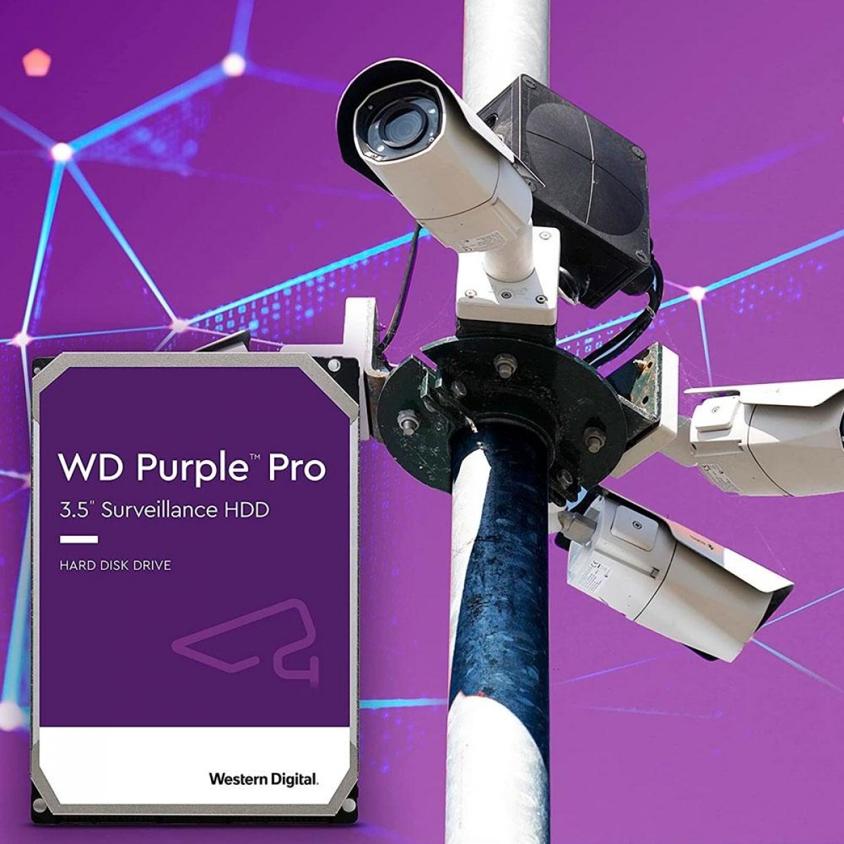 HD Western Digital Purple Pro Surveillance, 12TB, SATA III, WD121PURP