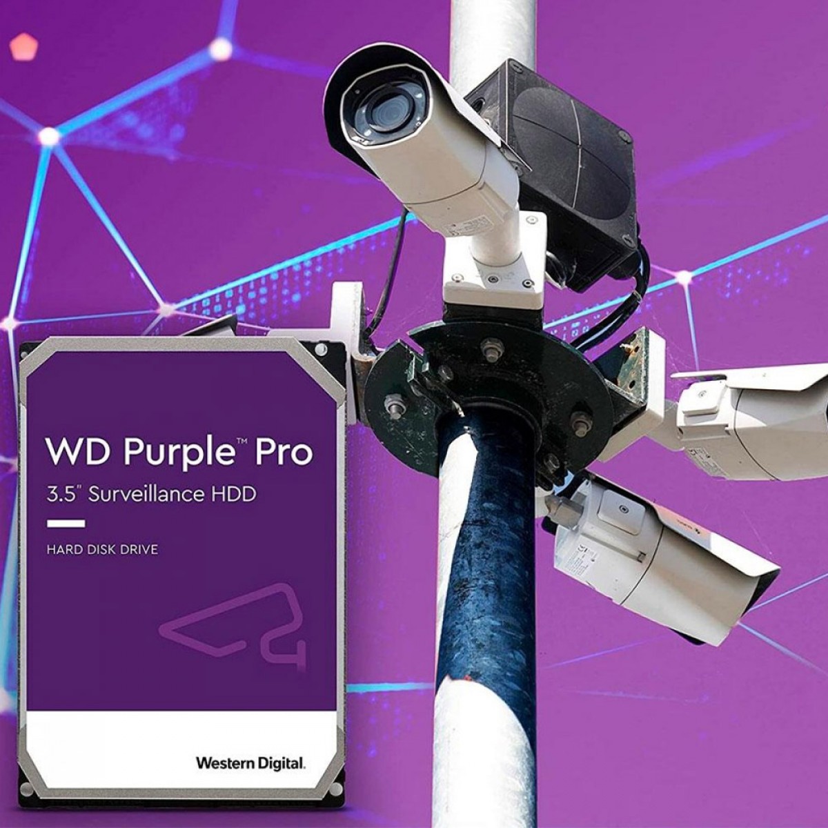 HD Western Digital Purple Pro Surveillance, 14TB, SATA III, WD142PURP