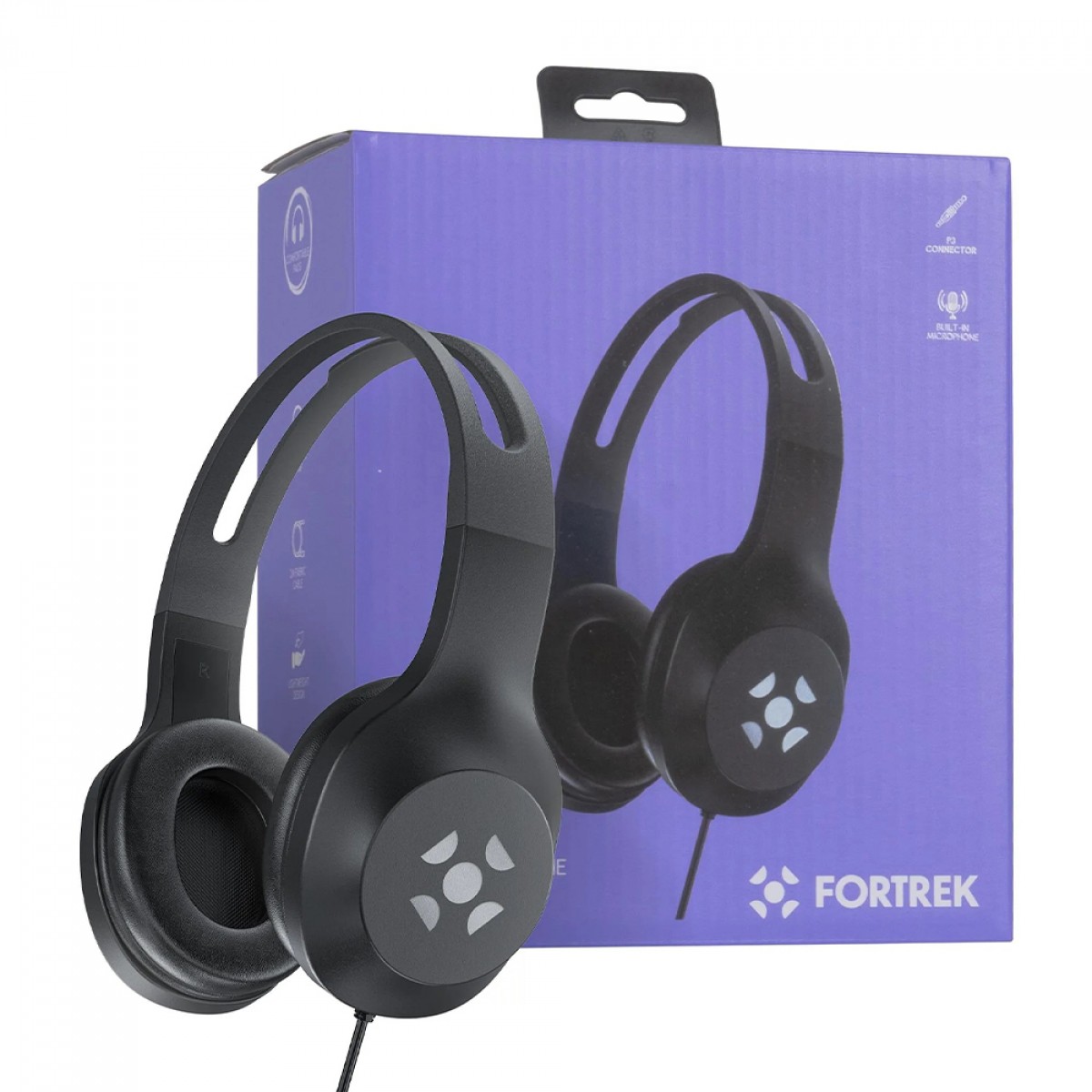 Headphone Fortrek, P3, Preto, FK621A PT