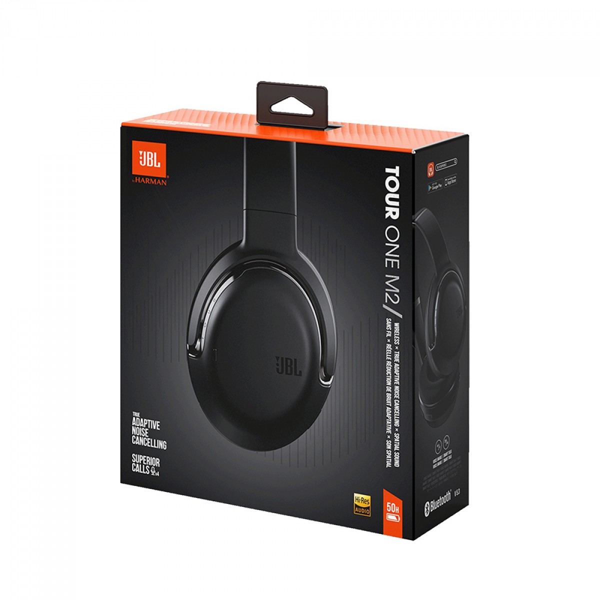 Headphone JBL Tour One M2, Bluetooth, Drivers de 40mm, Preto, JBLTOURONEM2BLK