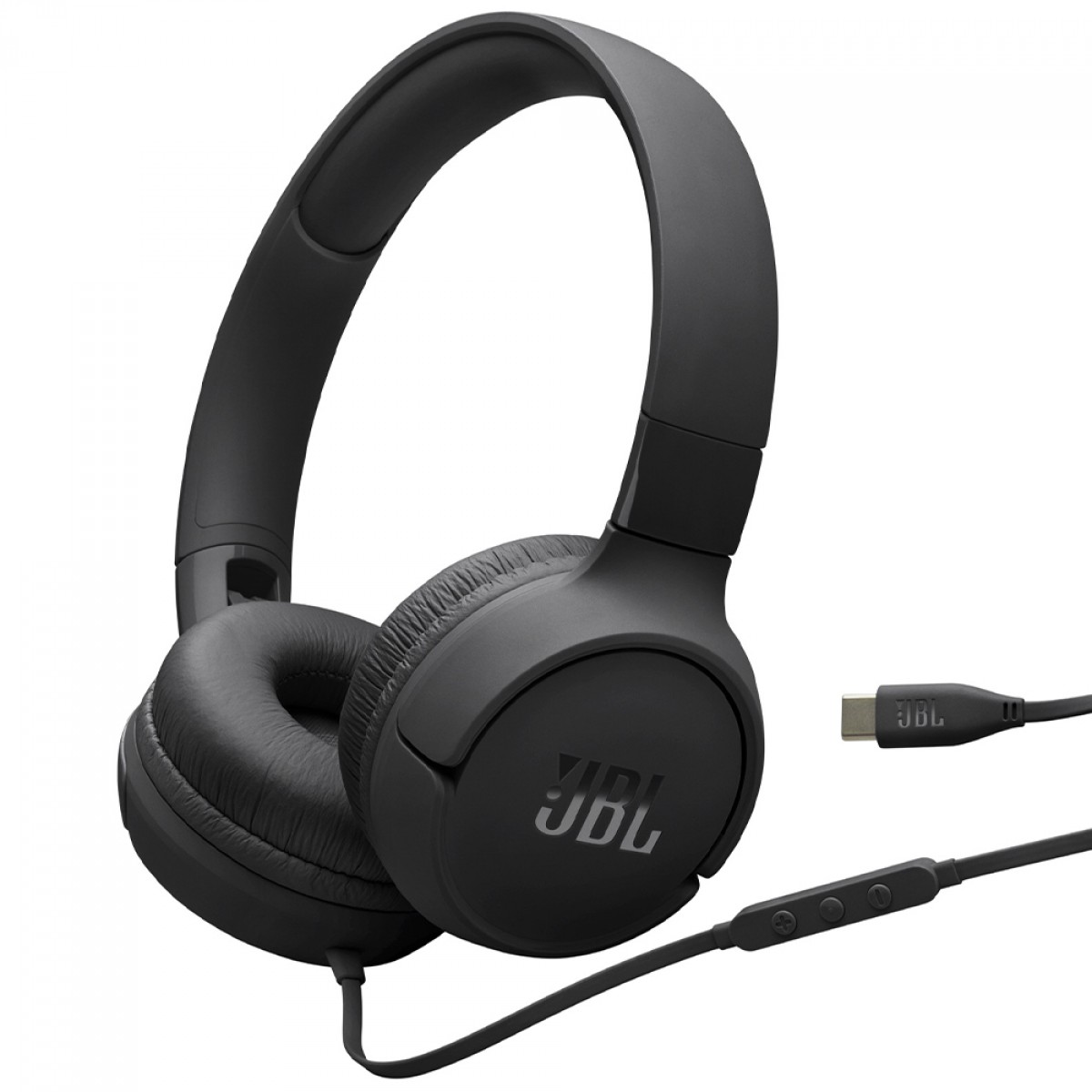 Headphone JBL Tune 520C, USB-C, Drivers de 32mm, Pure Bass, Preto, JBLT520CBLK