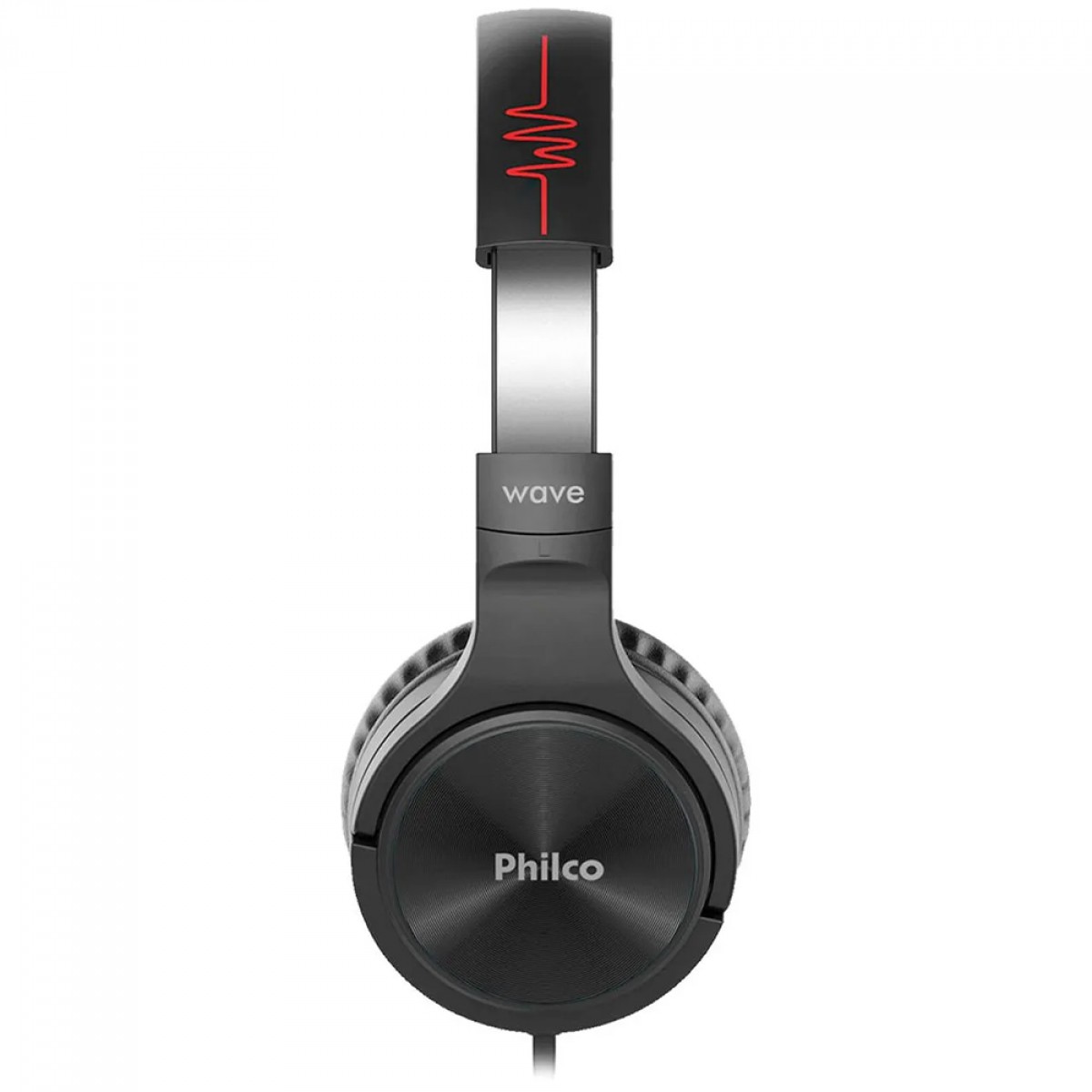 Headphone Philco Wave Flat, 3.5mm, Drivers de 30mm, Preto, PFO02P