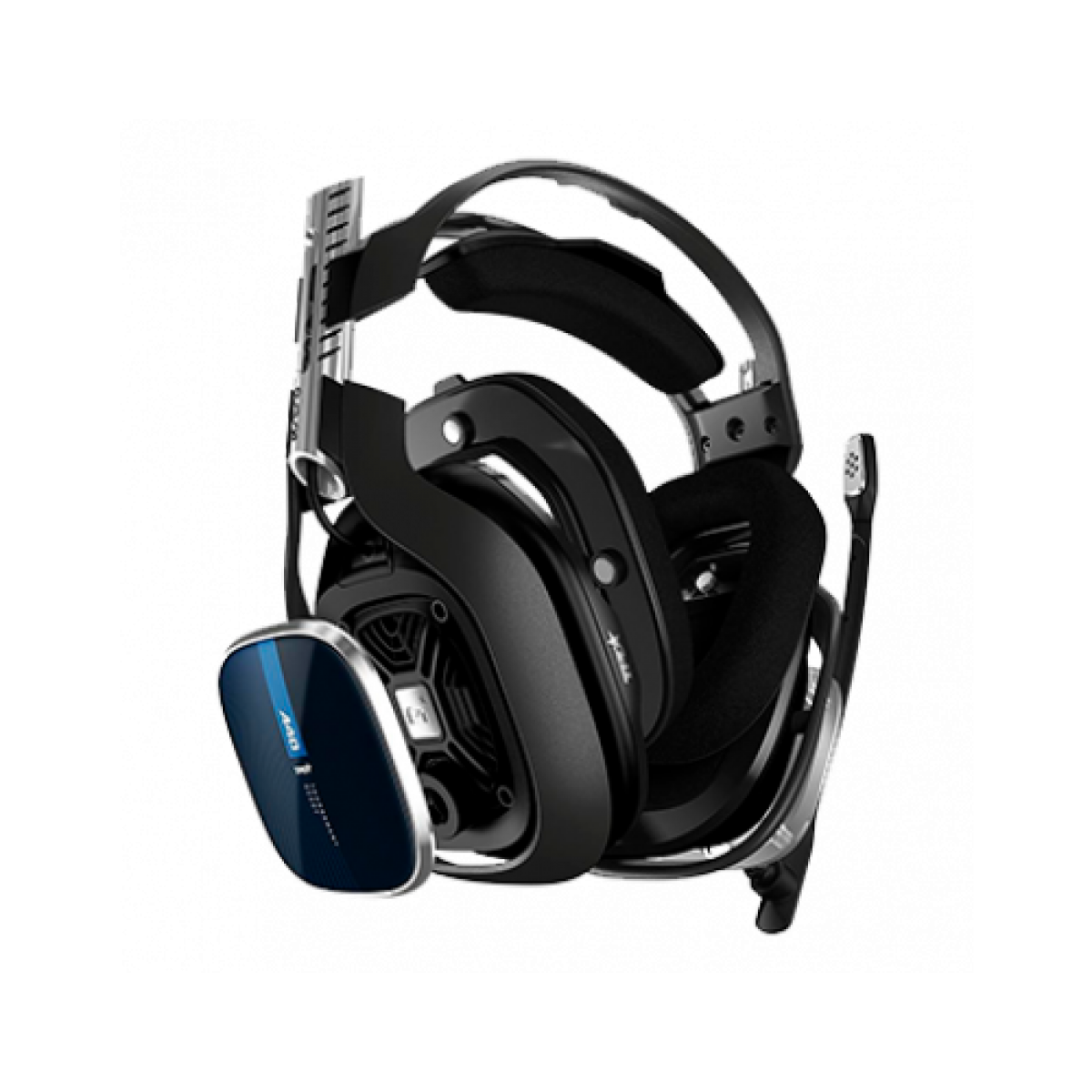 Headset Gamer Logitech Astro A40 + MixAmp Pro TR Gen 4 com Áudio Dolby, PS4, Pc, Black/Blue, 939-001791