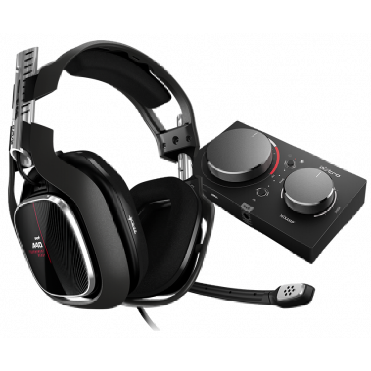 Headset Gamer Logitech Astro Gaming A40 TR + MixAmp Pro TR Gen 4 com Áudio Dolby, Xbox One, Pc, Black/Red, 939-001789