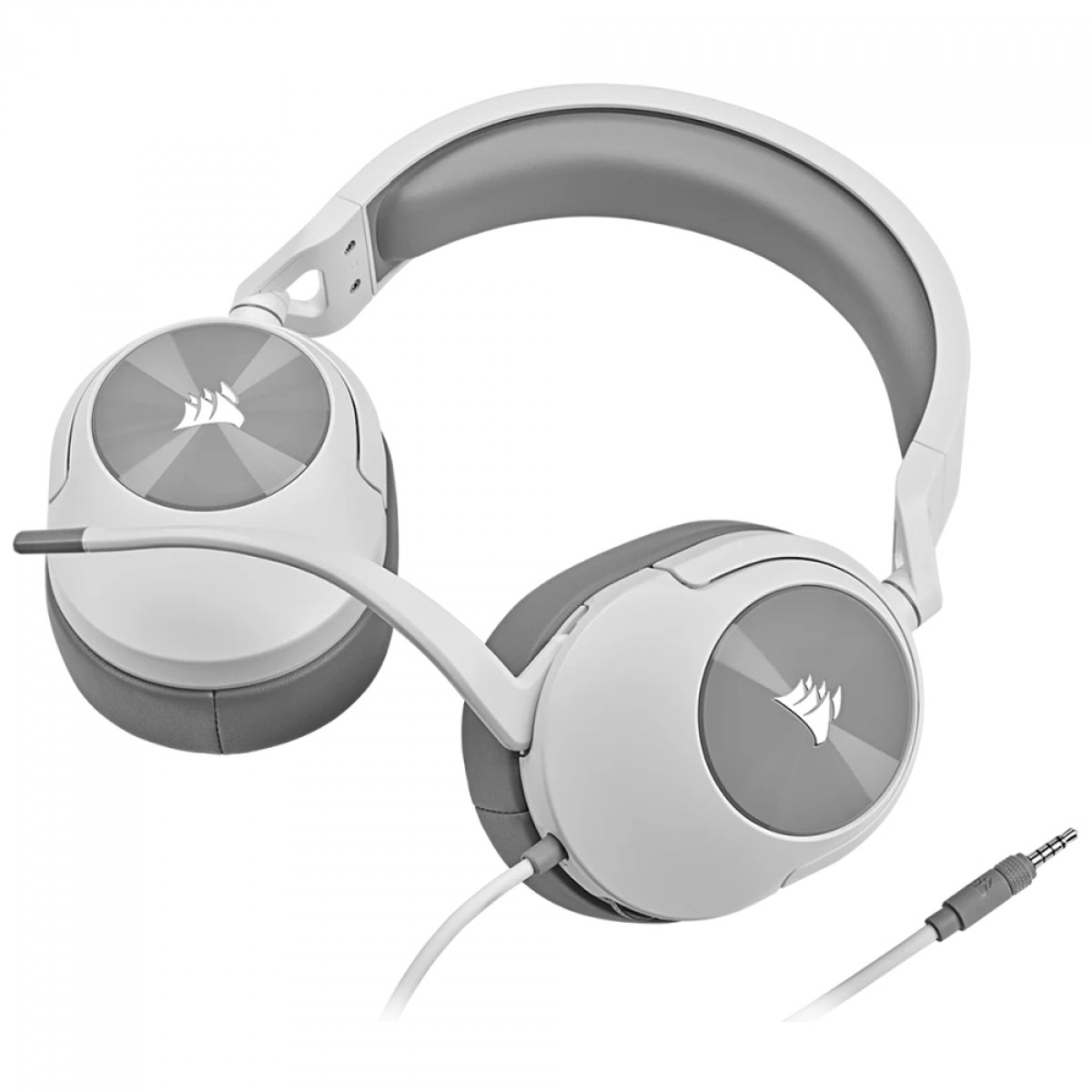 Headset Gamer Corsair HS55 Stereo, Drivers de 50mm, 3.5mm, Branco, CA-9011261-NA
