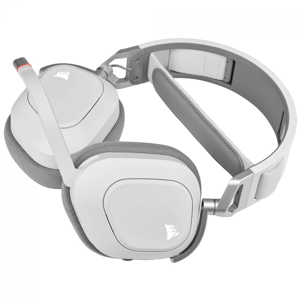 Headset Gamer Corsair HS80 Premium, RGB, Surround, Wireless, Dolby Atmos, Drivers 50mm, Branco, CA-9011236-NA
