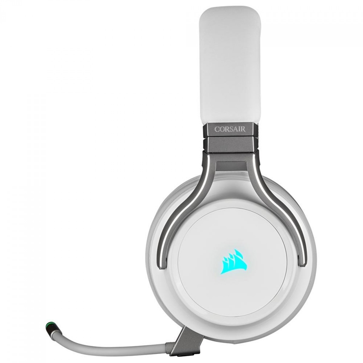 Headset Gamer Corsair Virtuoso RGB Wireless, Sem fio/USB/3.5mm, Múltiplas Plataformas, White, CA-9011186-NA