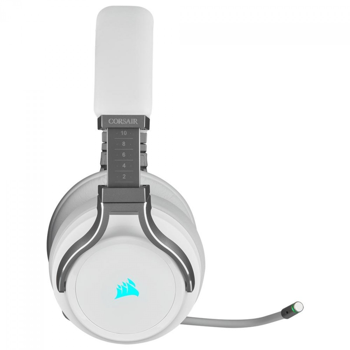 Headset Gamer Corsair Virtuoso RGB Wireless, Sem fio/USB/3.5mm, Múltiplas Plataformas, White, CA-9011186-NA