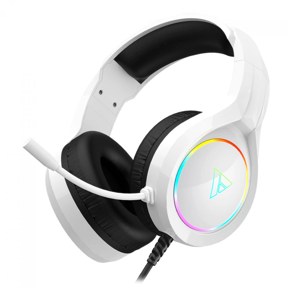 Headset Gamer Force One Titan, USB, 7.1 Surround, Drivers de 50mm, Branco, FR.AU.TT.01