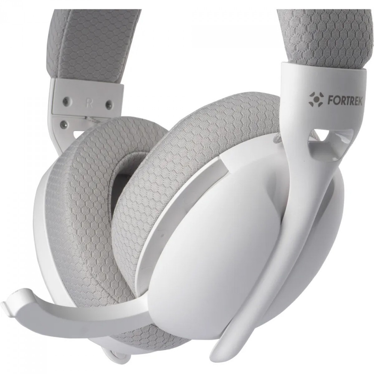 Headset Gamer Fortrek Wise Air, Wireless/Bluetooth/USB, Drivers de 40mm, Com Microfone, Branco