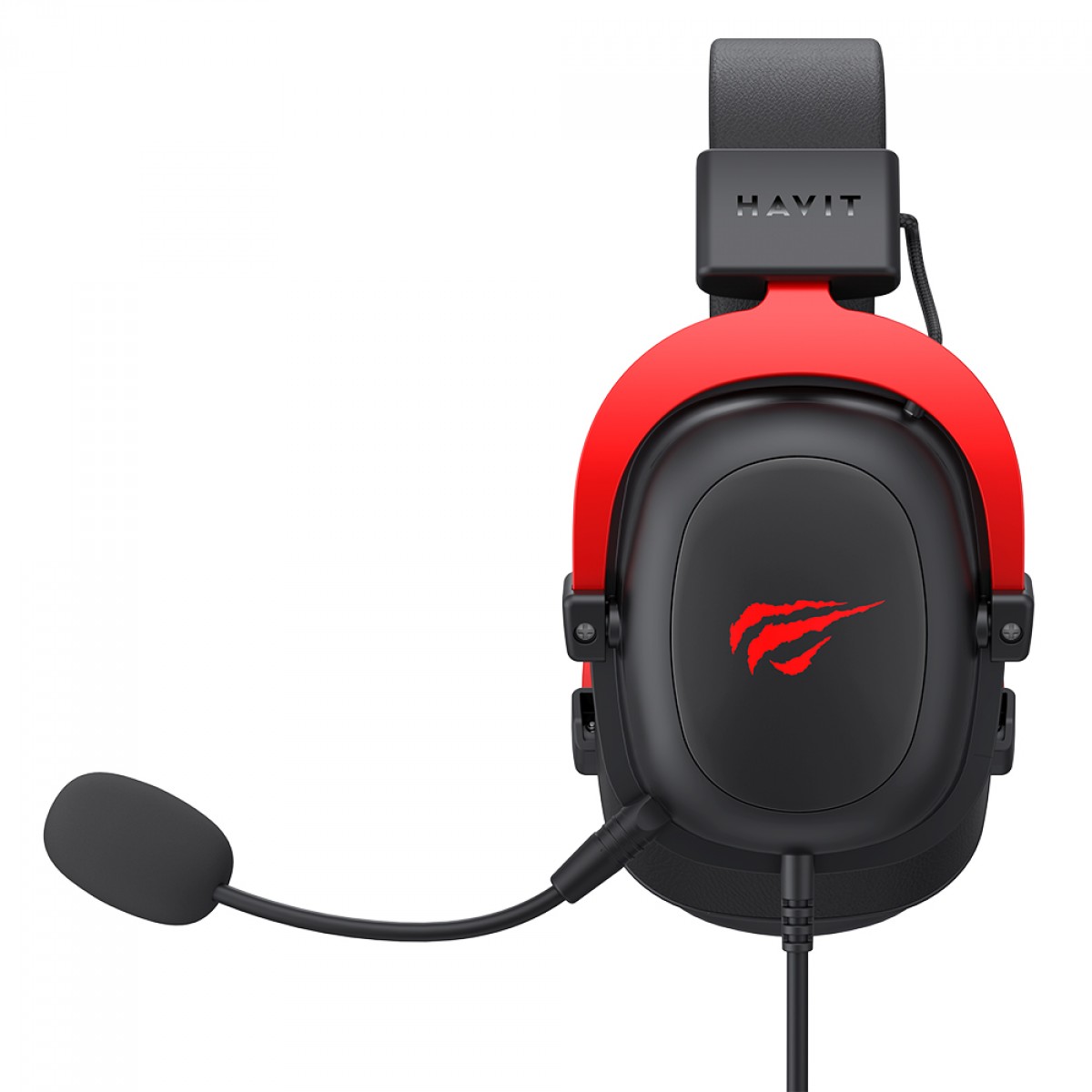 Headset Gamer Havit, 3.5mm, Drivers de 53mm, Múltiplas Plataformas, Black/Red, HV-H2002D
