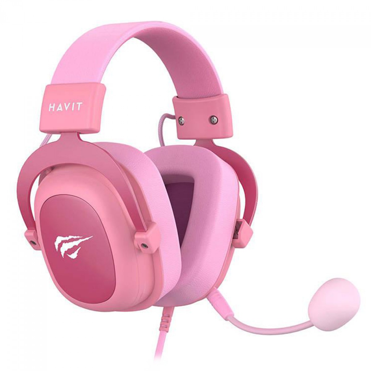 Headset Gamer Havit, 3.5mm, Drivers de 53mm, Múltiplas Plataformas, Pink, HV-H2002D