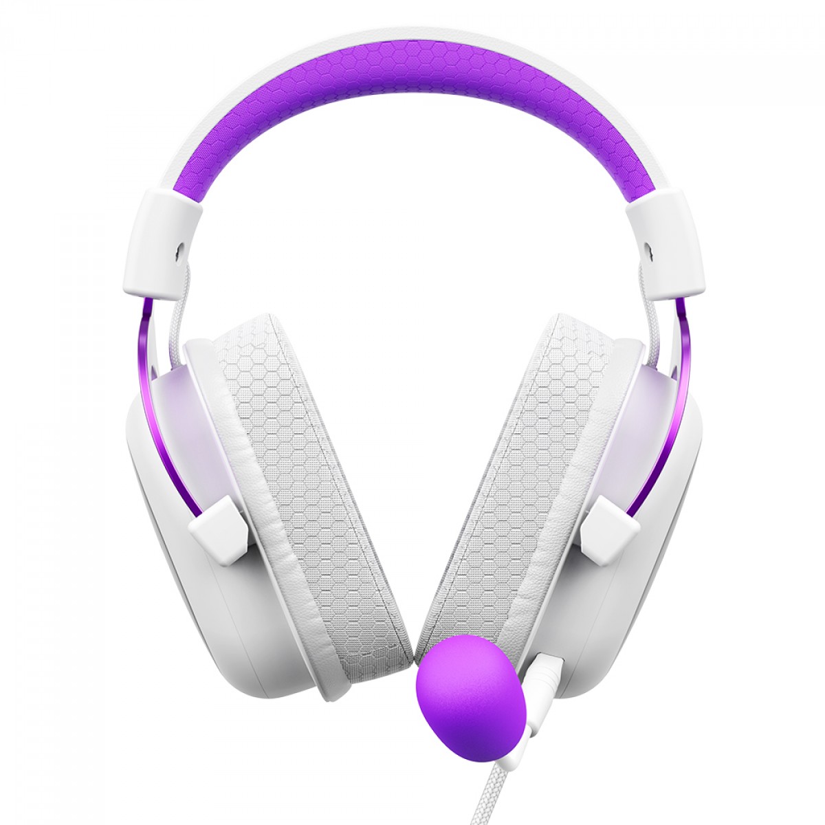 Headset Gamer Havit, 3.5mm, Drivers de 53mm, Múltiplas Plataformas, White/Purple, HV-H2002D