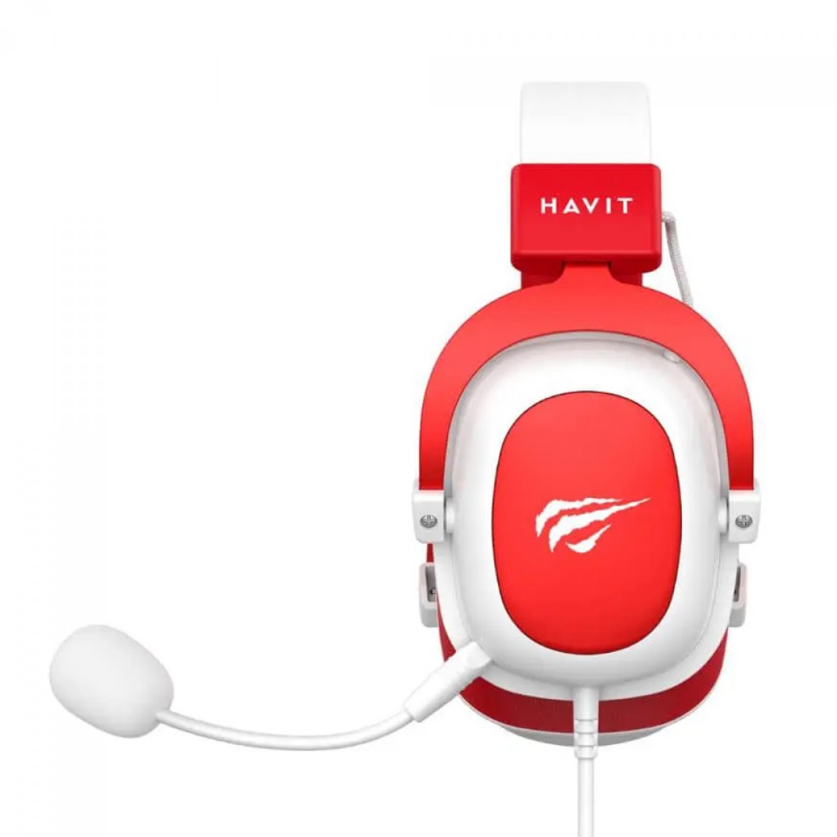 Headset Gamer Havit, 3.5mm, Drivers de 53mm, Múltiplas Plataformas, White/Red, HV-H2002D