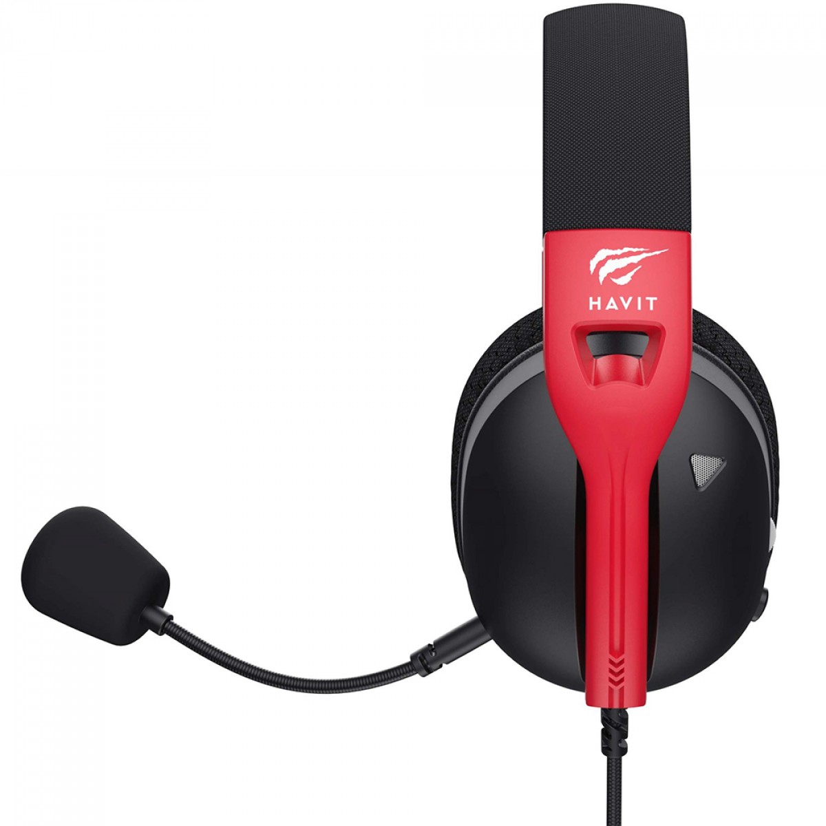 Headset Gamer Havit Fuxi-H5d, 3.5mm, Drivers de 50mm, Preto e Vermelho