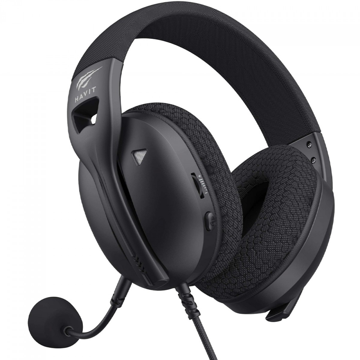 Headset Gamer Havit Fuxi-H5d Black, 3.5mm, Drivers de 50mm, Preto
