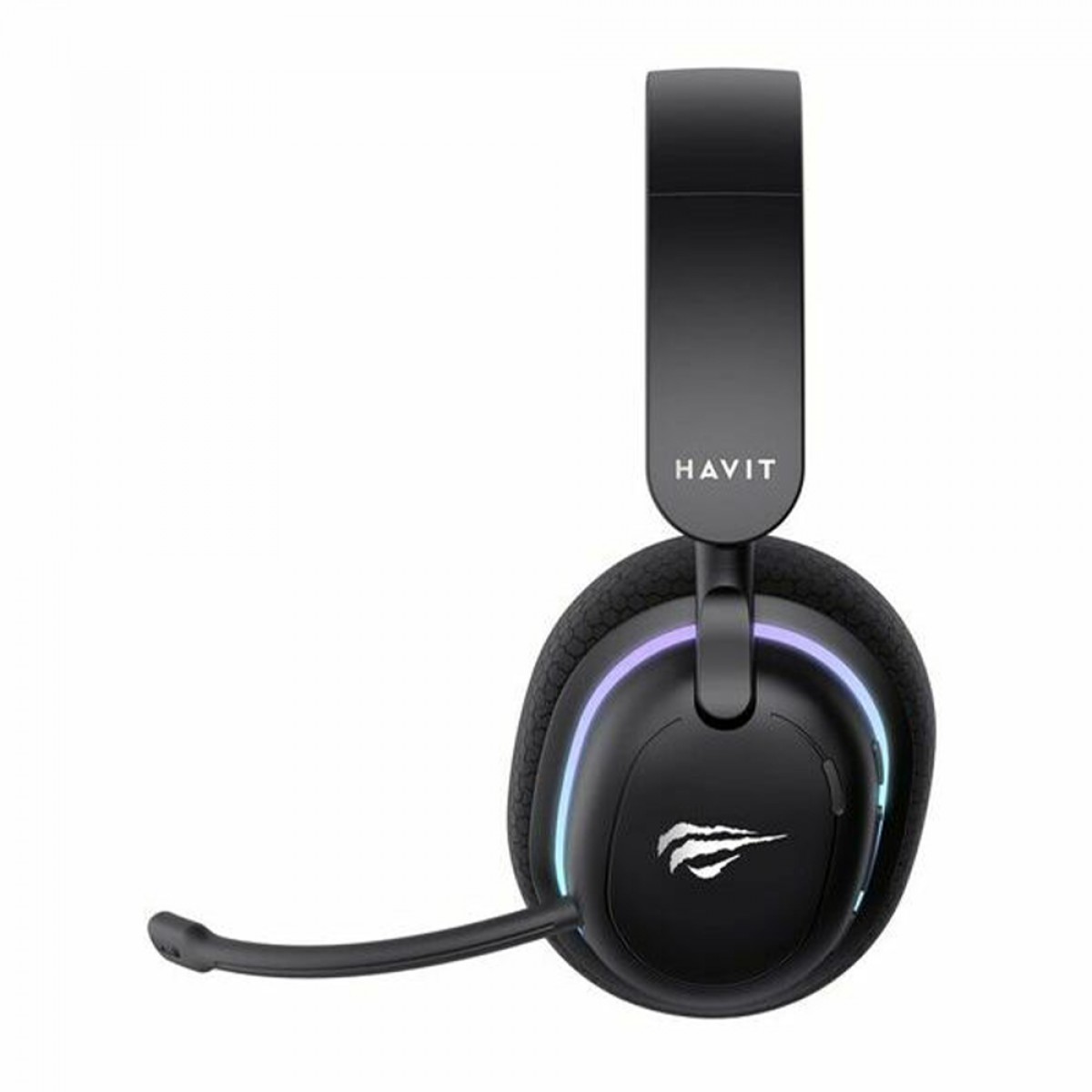 Headset Gamer Havit Fuxi-H7, Wireless, Bluetooth, RGB, Drivers de 40mm, Preto