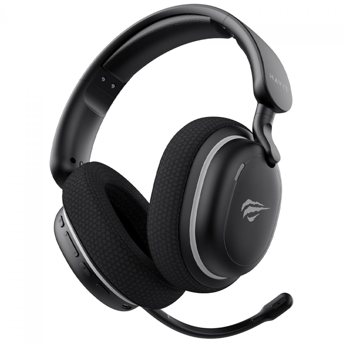 Headset Gamer Havit Fuxi-H7SE, Wireless/Bluetooth, Microfone Destacável, Drivers de 40mm, Preto